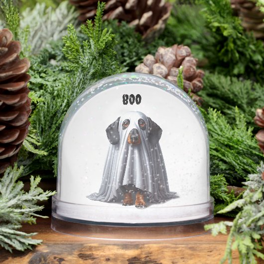 Zwei Dackeln Ghost Snow Globe Schneekugeln (Winter)