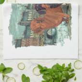 Zwei Dackeln in der Stadt Handtuch (Gefaltet)