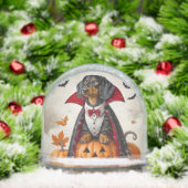 Zwei Dackeln Vampire Snow Globe Schneekugeln (Weihnachten)