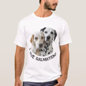 Zwei Dalmatinenhunde T-Shirt (Vorderseite)