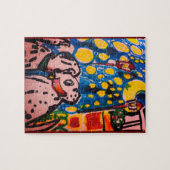 Zwei Dalmatiner lieben Kunst Puzzle (Horizontal)