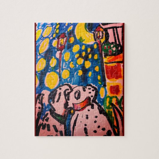 Zwei Dalmatiner lieben Kunst Puzzle (Vertikal)