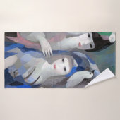 Zwei Dame und Dove, Marie Laurencin Badehandtuch (Badehandtuch)