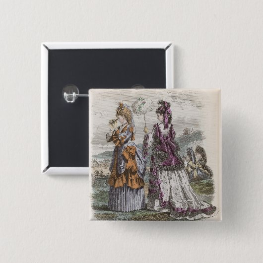 Zwei Damen Button (Vorne & Hinten)