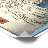 Zwei Damen Conversing, Hiroshige, 1853 Poster (Ecke)