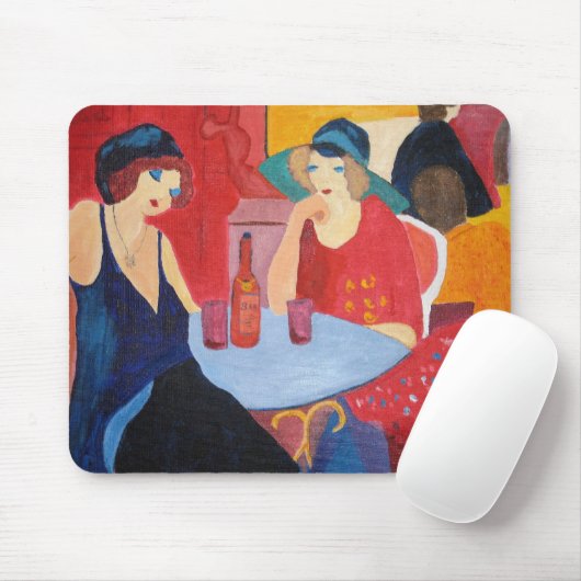 Zwei Damen in einem Café Mousepad (Mit Mouse)