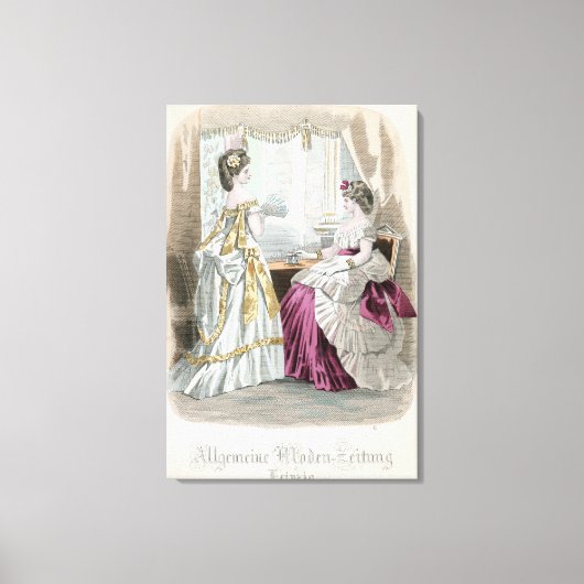 Zwei Damen Leinwanddruck (Vorderseite)