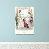 Zwei Damen Leinwanddruck (Insitu (Holzboden))