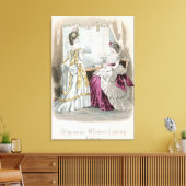 Zwei Damen Leinwanddruck (Insitu (Wohnzimmer))