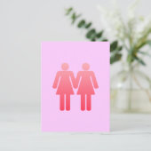 Zwei Damen Postkarte (Stehend Vorderseite)