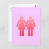 Zwei Damen Postkarte (Vorne/Hinten)