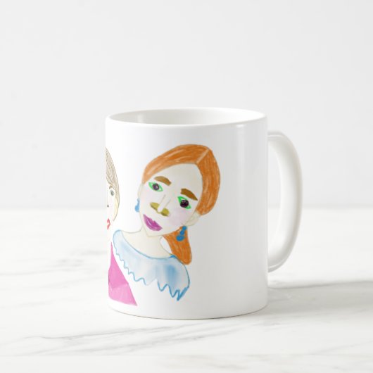 Zwei Damen Tasse (VorderseiteRechts)
