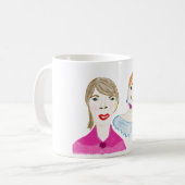 Zwei Damen Tasse (Vorderseite Links)