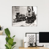 Zwei Dampfloks Poster (Heimbüro)