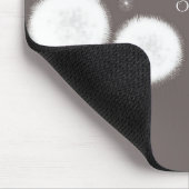 Zwei Dandela Taupe Rustic Country Zuhause Mousepad (Ecke)