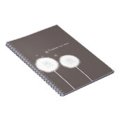 Zwei Dandela Taupe Rustic Notizblock (Rechte Seite)