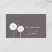 Zwei Dandela Taupe Rustic Visitenkarte (Rückseite)