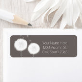 Zwei Dandela Taupe Rustikale Hochzeit Einladung (Insitu)