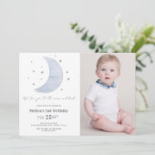 Zwei das neutrale 2. Geburtstagsgeschlecht Einladung (Stehend Vorderseite)