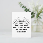 Zwei Daumen .. Bio Chemist Postkarte (Stehend Vorderseite)