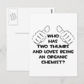 Zwei Daumen .. Bio Chemist Postkarte (Vorne/Hinten)