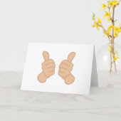 Zwei Daumen hoch Karte (Gelbe Blume)