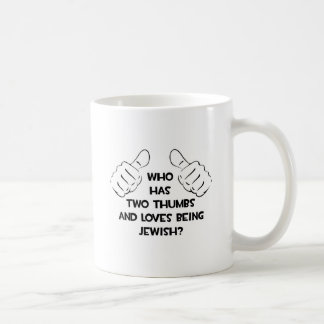 Zwei Daumen .. jüdisch Kaffeetasse