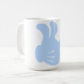 ZWEI DAUMEN OBEN! KAFFEETASSE (Vorderseite Links)