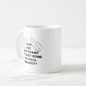 Zwei Daumen .. Physiotherapeut Kaffeetasse (Vorderseite Links)