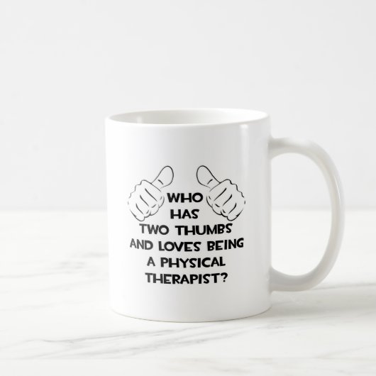 Zwei Daumen .. Physiotherapeut Kaffeetasse (Rechts)