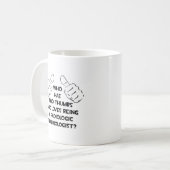 Zwei Daumen .. Radiologe Kaffeetasse (Vorderseite Links)