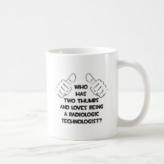 Zwei Daumen .. Radiologe Kaffeetasse