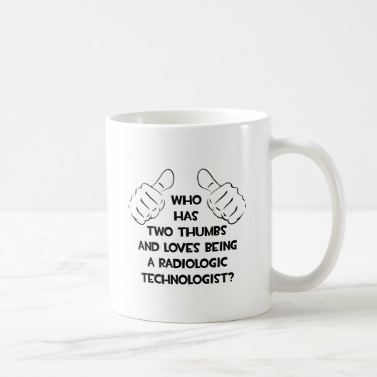 Zwei Daumen .. Radiologe Kaffeetasse (Rechts)