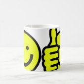 Zwei Daumen Up Tasse (Mittel)