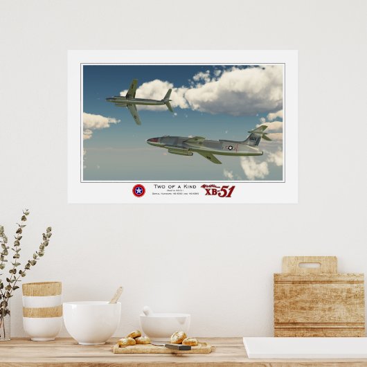 Zwei davon: Der Martin XB-51 Poster (Küche)