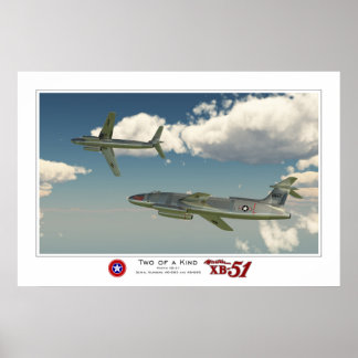 Zwei davon: Der Martin XB-51 Poster