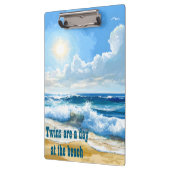 Zwei davon sind am Strand Klemmbrett (Links)