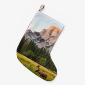 ZWEI DECKEN VOR EINER HALBEN DOME IM YOSEMITTALLEY KLEINER WEIHNACHTSSTRUMPF (Vorderansicht (hängend))