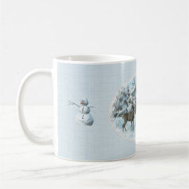 Zwei Deers und ein Snowman iPad Air Cover Kaffeetasse