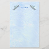 Zwei Delphine Briefpapier (Vorderseite)