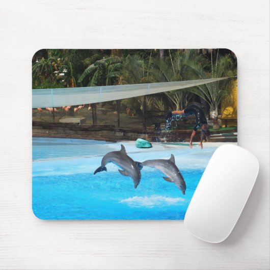 Zwei Delphine Mousepad (Mit Mouse)