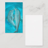 Zwei Delphine spielen frei und wild im Ozean Mitteilungskarte (Vorne/Hinten)