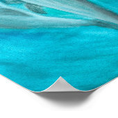 Zwei Delphine spielen frei und wild im Ozean Poster (Ecke)