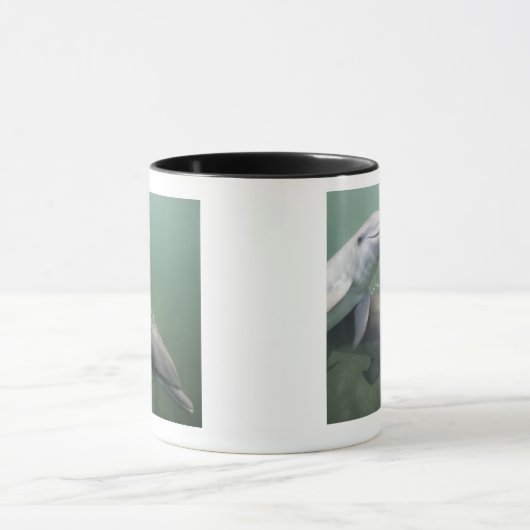 Zwei Delphine Unterwasser Tasse (Zentrum)