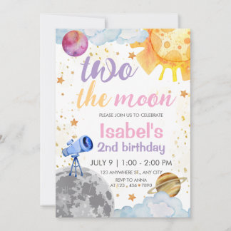 Zwei der 2. Geburtstagsthemen des Moon Space zum G Einladung