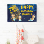 Zwei der Banner zum zweiten Party (Insitu)