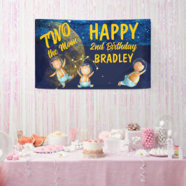 Zwei der Banner zum zweiten Party