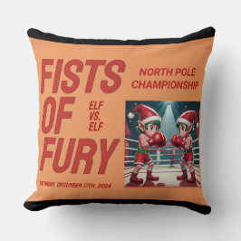 Zwei der Elfen des Weihnachtsmannes in Boxmeisters Kissen