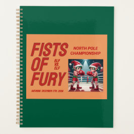 Zwei der Elfen des Weihnachtsmannes in Boxmeisters Planer