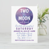 Zwei der Geburtstage des Mondes Einladung (Stehend Vorderseite)